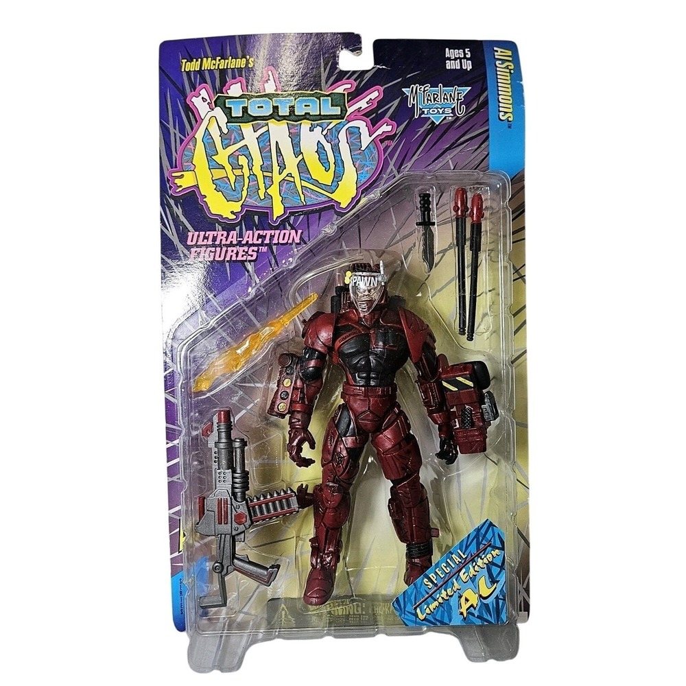 1996 McFarlane Toys Total Chaos Al Simmons 6" Action Figure‎